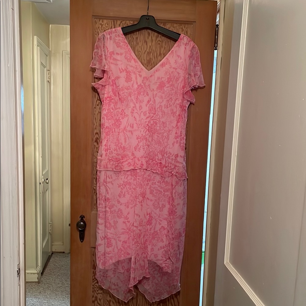 Pink Floral Women's Dress